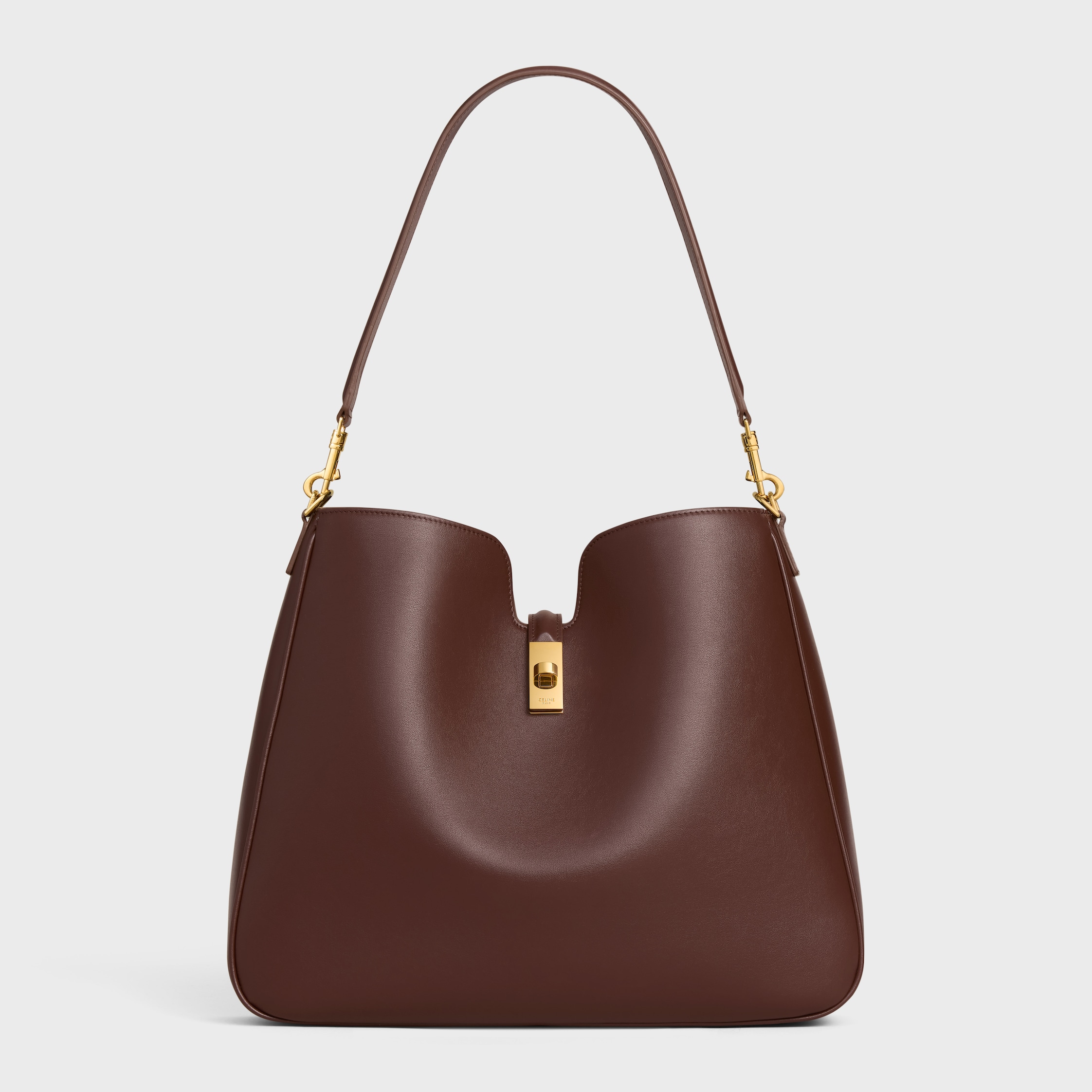 MEDIUM CAMILLE 16 SOFT BAG IN SMOOTH CALFSKIN - CHESTNUT | CELINE