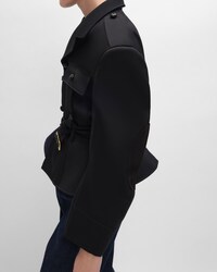 spencer tux jacket IN wool gabardine - BLACK -  - 2 | CELINE
