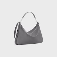 Large Romy IN SUPPLE GRAINED CALFSKIN - GREY - CROSS-BODY BAGS - 2 | CELINE
