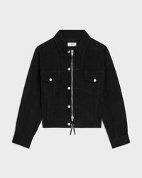 Trucker-Jacke AUS Kord - SCHWARZ HELLES STONE WASH -  - 1 | CELINE