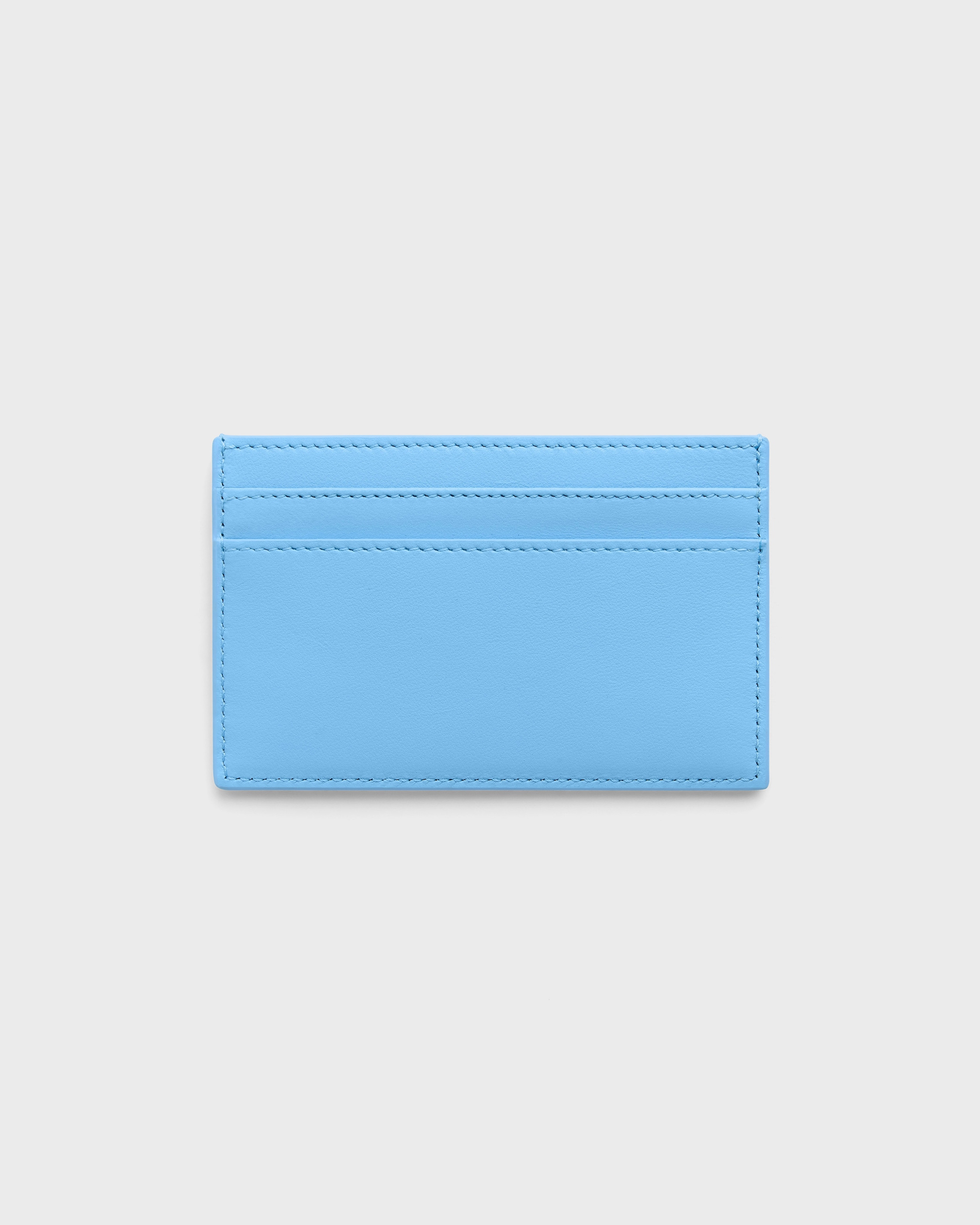 CARD HOLDER IN SMOOTH LAMBSKIN - SKY BLUE / RED | CELINE