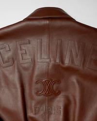 teddy jacket IN CALSFSKIN - BROWN -  - 2 | CELINE