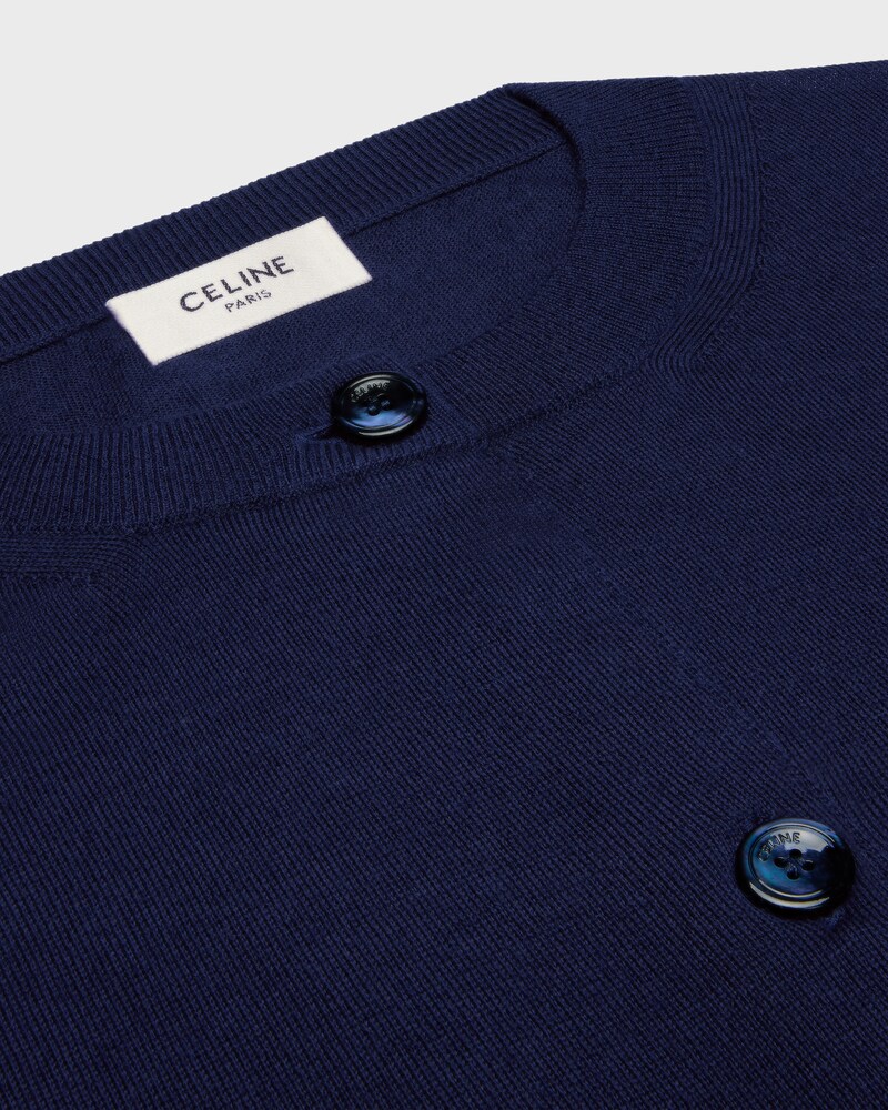 cardigan cachemire fin - Marine -  - 1 | CELINE