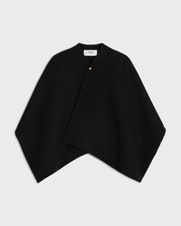 cape IN WOOL FELT - BLACK -  - 1 | CELINE
