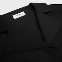 dress IN cotton and silk twill - BLACK -  - 2 | CELINE