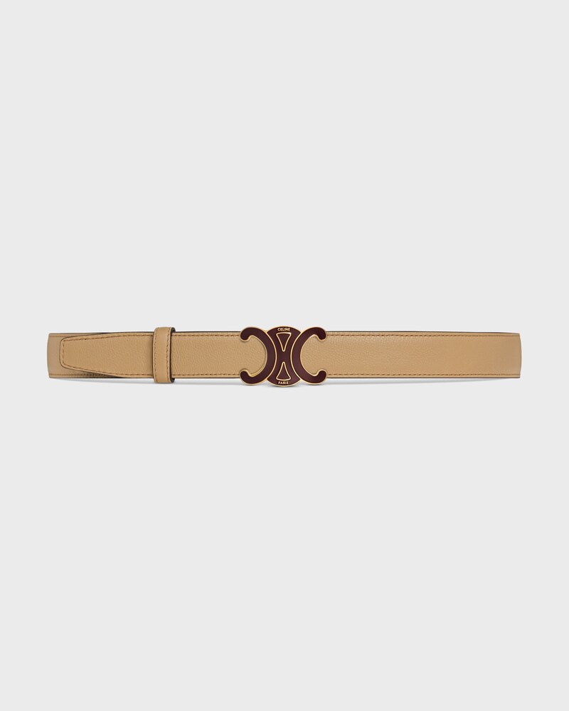 Reversible Strap 25MM IN Smooth and Grained Calfskin -  -  - 1 | CELINE