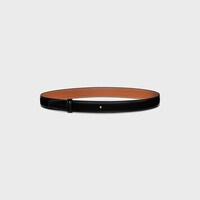 CORREA REVERSIBLE DE 25 MM DE PIEL TAURILLON Y PIEL DE BECERRO NATURAL - NEGRO / TOSTADO -  - 1 | CELINE