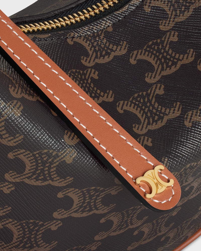 Teen Celine Lulu IN TRIOMPHE CANVAS AND CALFSKIN - TAN - SHOULDER BAGS - 1 | CELINE