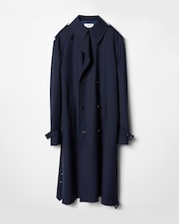trench coat IN wool gabardine - INK -  - 1 | CELINE