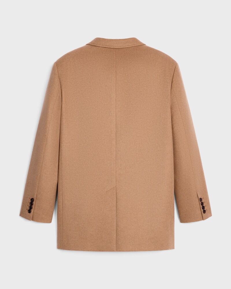tailored jacket IN cashmere flannel - LIGHT CAMEL -  - 1 | CELINE
