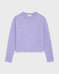 crewneck sweater IN SHETLAND WOOL - LIGHT PURPLE -  - 1 | CELINE
