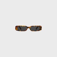 Rectangular S343 sunglasses in Acetate - SPOTTED HAVANA -  - 1 | CELINE