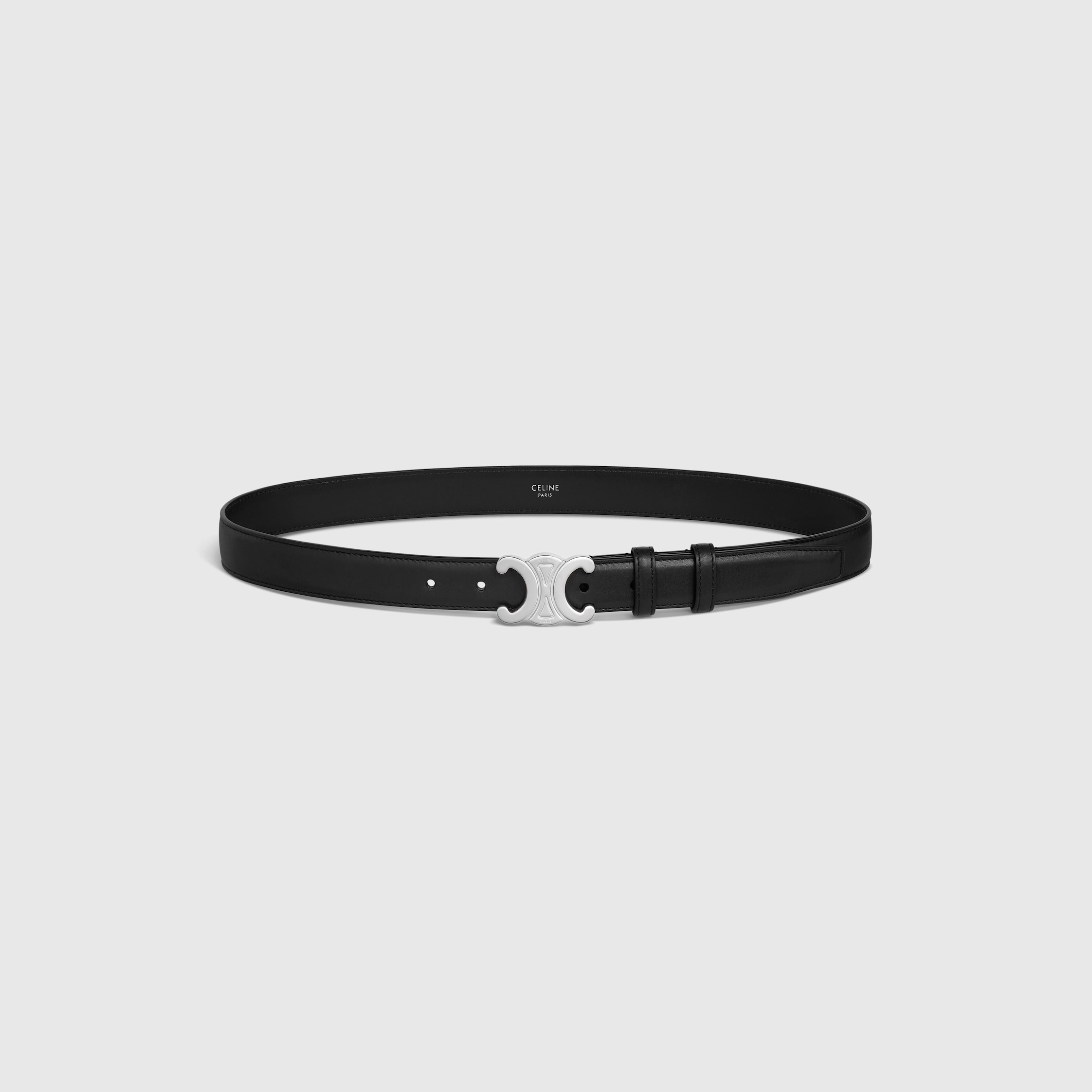 【極美品】CELINE トリオンフベルト 25MM / トリヨンレザー 黒 75 トリオンフ ベルト 25mm / トリヨンレザー - ブラック | CELINE