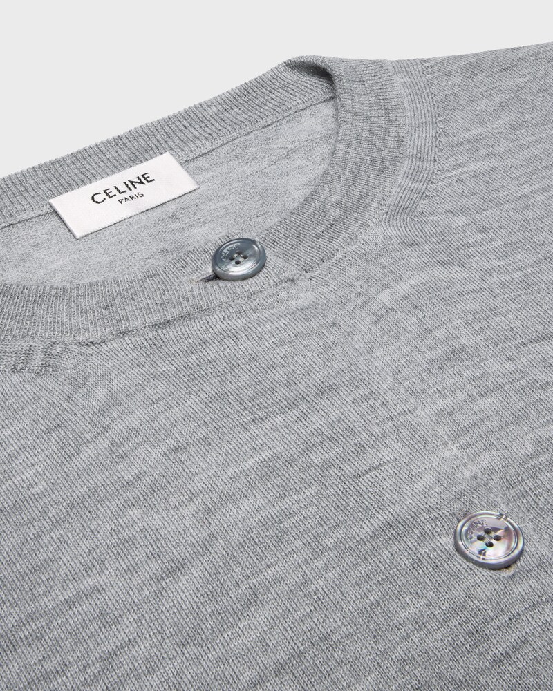 cardigan cachemire fin - Gris -  - 1 | CELINE