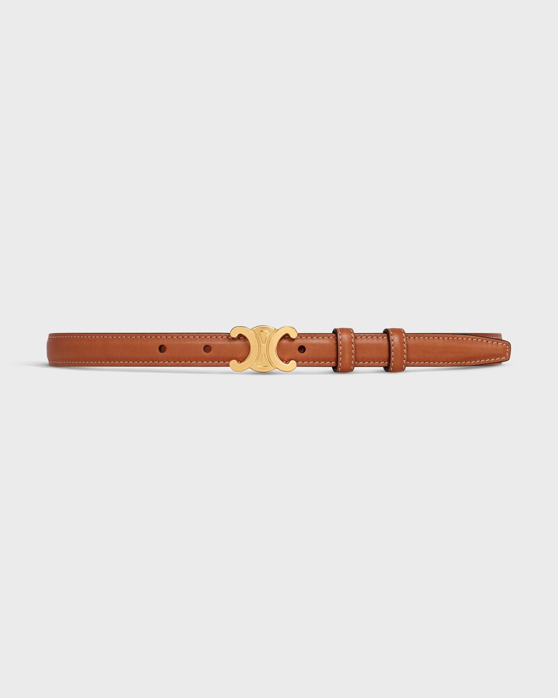 Triomphe Belt 18MM IN Natural Calfskin - TAN -  - 1 | CELINE