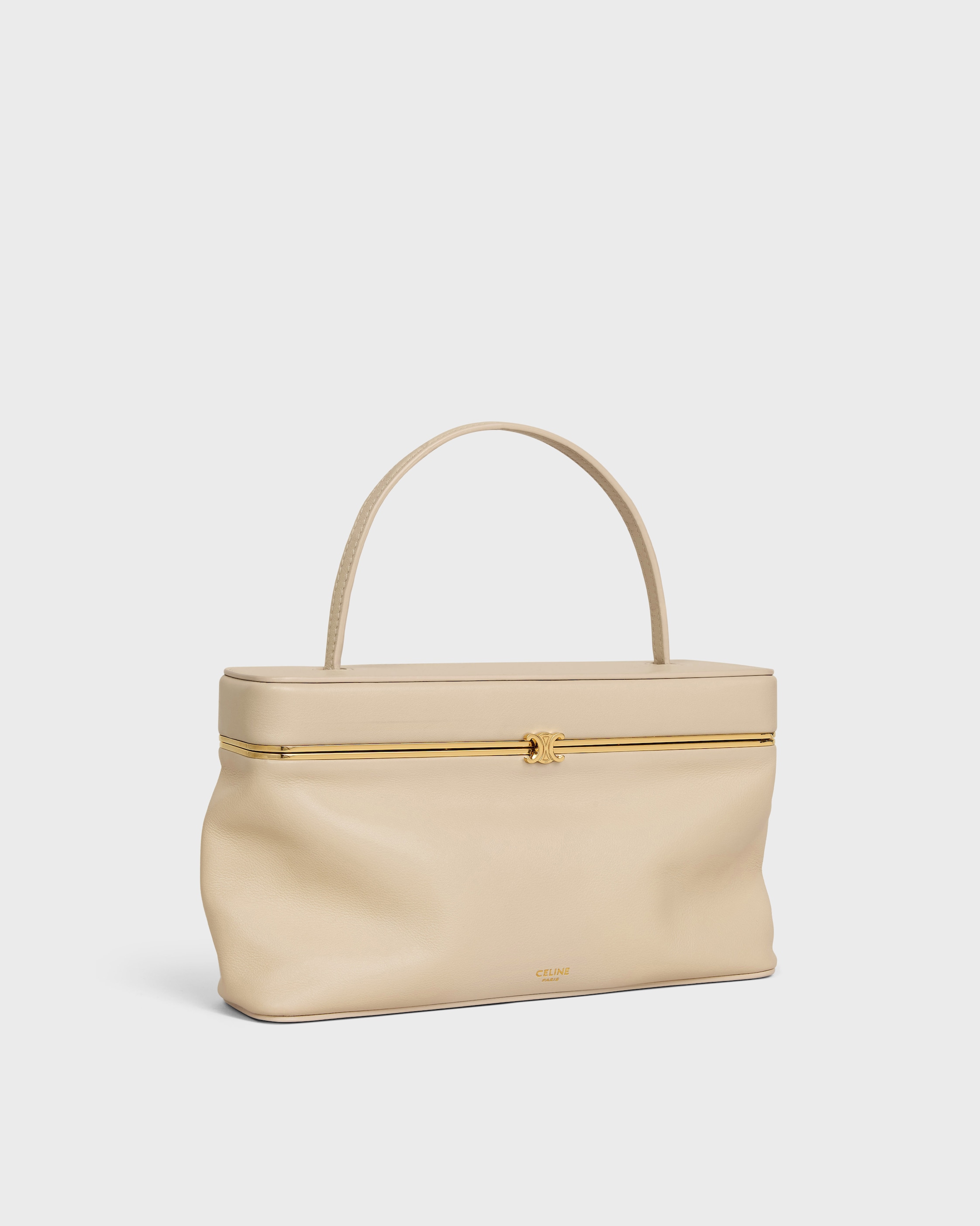 VANITY FRAME IN SUPPLE CALFSKIN - DEEP IVORY | CELINE
