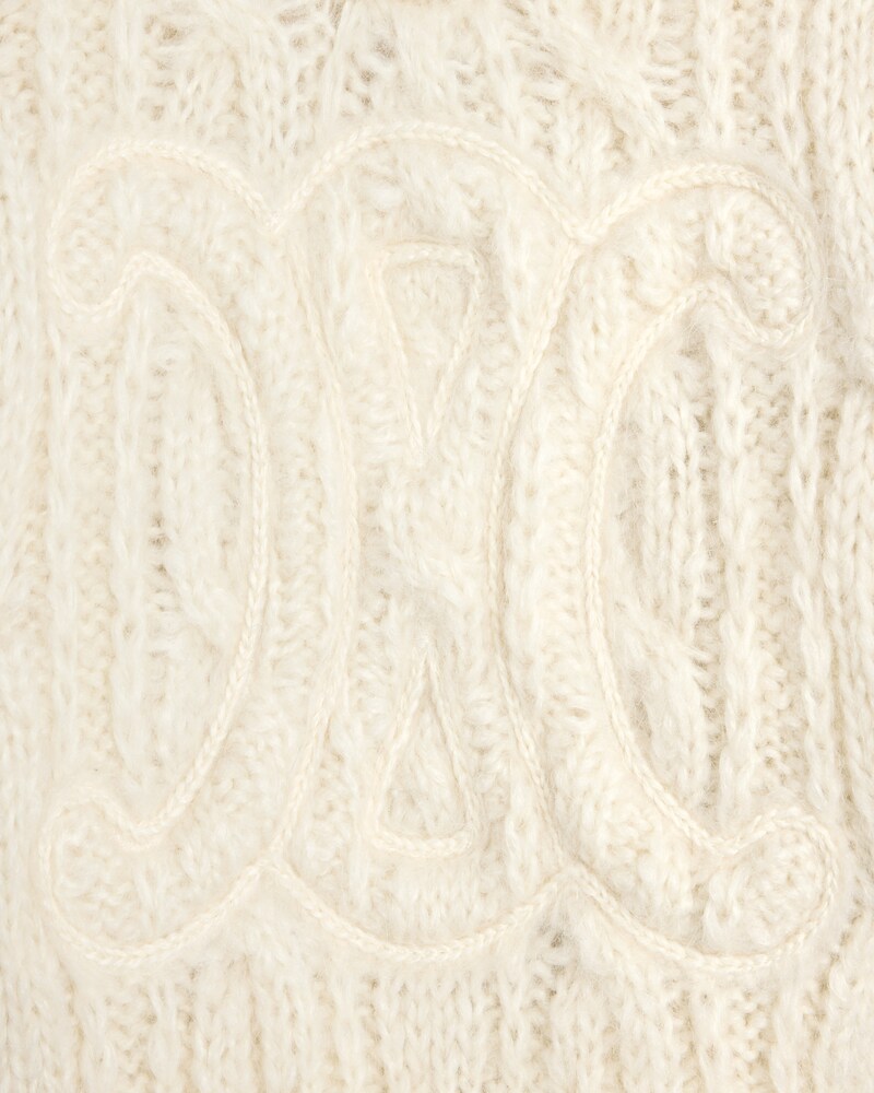 sweater IN aran mohair and wool - OFF WHITE -  - 1 | CELINE
