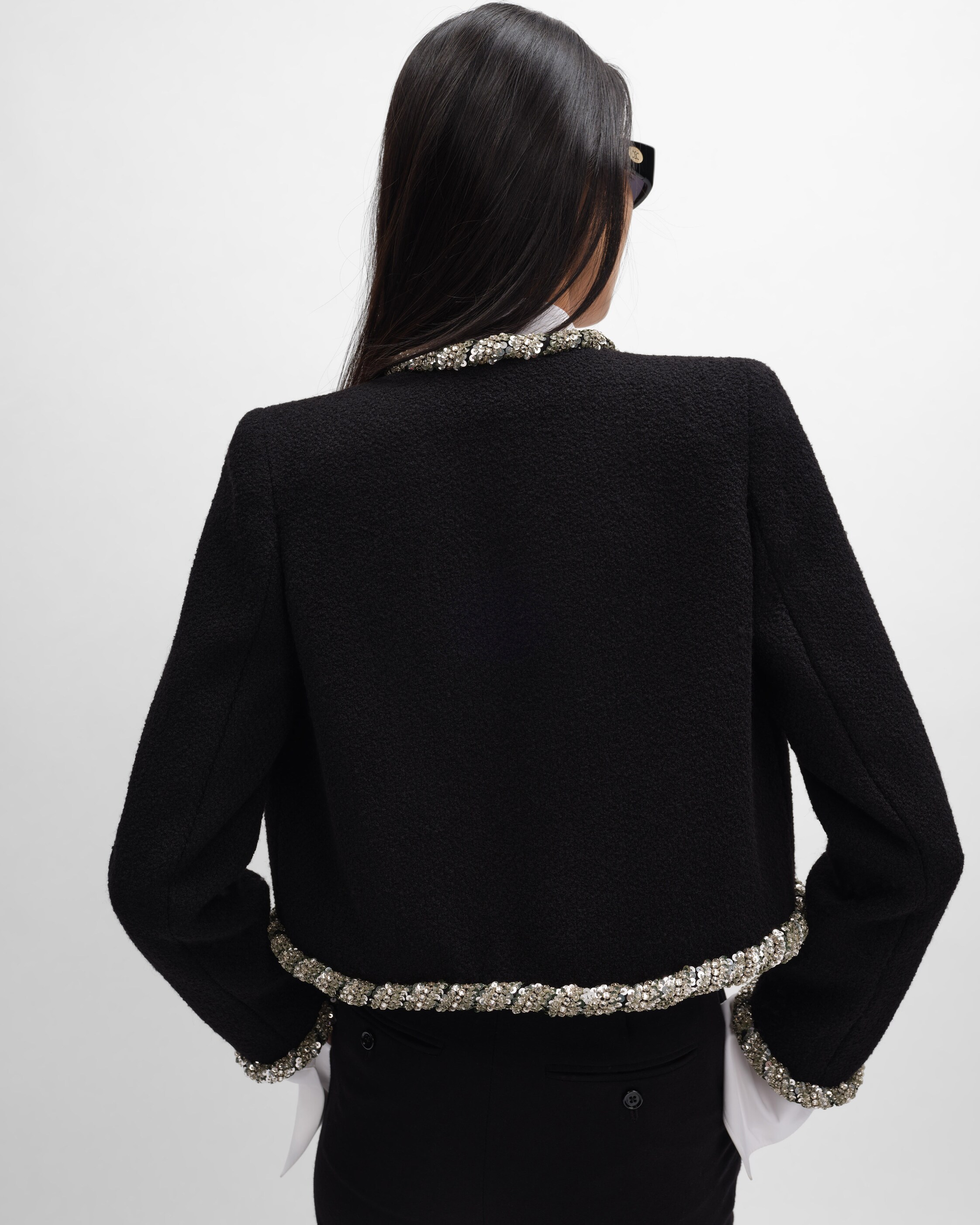 셀린느 이콘느 자수 재킷 (울 나테) RV184371R.38NO