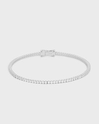 Bracelet Tennis en Or Blanc et Diamants - White Gold & White -  - 1 | CELINE