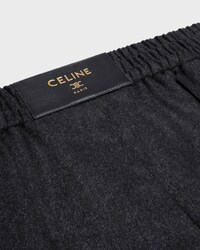 trousers IN CASHMERE FLANNEL - ANTHRACITE -  - 2 | CELINE