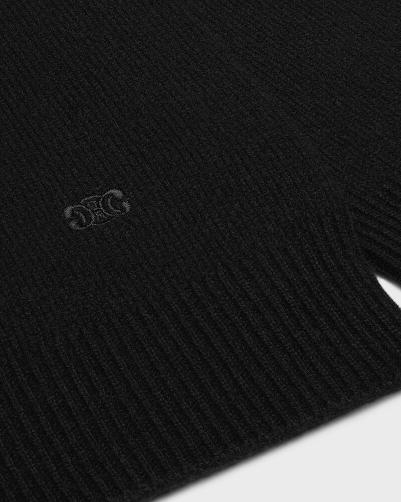 pull col rond triomphe cachemire - Noir -  - 1 | CELINE