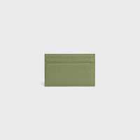 CARD HOLDER IN GRAINED CALFSKIN - LIGHT KHAKI - CARD HOLDERS - 2 | CELINE