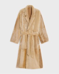 manteau peignoir shearling agneau - BEIGE -  - 1 | CELINE