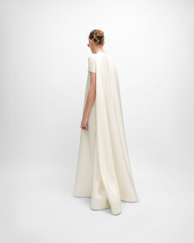 dress IN silk organza - OFF WHITE -  - 1 | CELINE