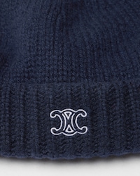 KNIT TRAVEL BEANIE - NAVY -  - 2 | CELINE