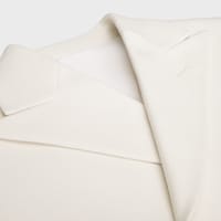 cavaliere jacket IN stretch wool gabardine - WHITE -  - 2 | CELINE
