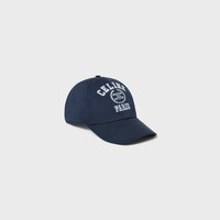 baseball cap IN WASHED COTTON GABARDINE - NAVY / WHITE -  - 1 | CELINE