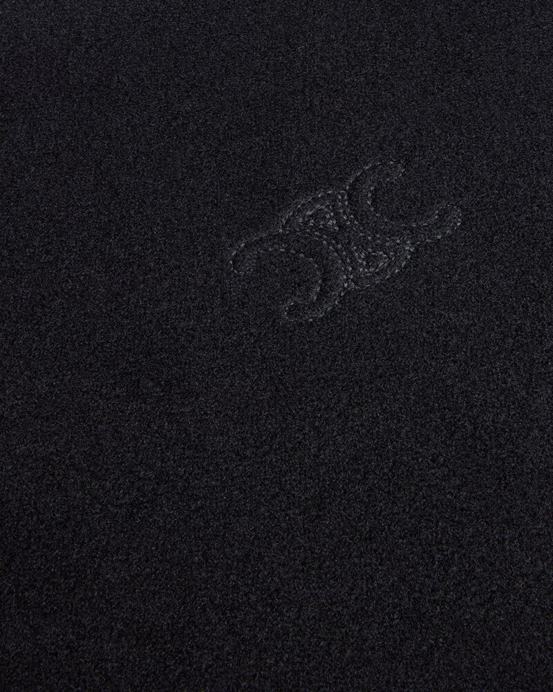 jacket IN double-face wool cashmere - BLACK -  - 1 | CELINE