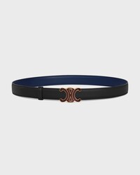 Reversible Strap 25MM IN Smooth and Grained Calfskin -  -  - 2 | CELINE