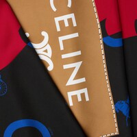 carré twill soie - RED/NAVY/CAMEL -  - 2 | CELINE