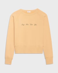 ハリーズ バー  パリ スウェットシャツ / コットンフリース - ストローベージュ / フォレストグリーン -  - 1 | CELINE