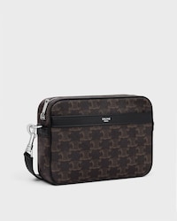 SMALL MESSENGER BAG IN TRIOMPHE CANVAS AND CALFSKIN - BLACK - HAND-PICKED GIFTS - 2 | CELINE