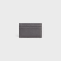 MEDIUM CARD HOLDER IN GRAINED CALFSKIN - GREY - CARD HOLDERS - 2 | CELINE