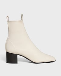 CHERI - ZIPPED BOOT IN Stretch Lambskin - IVORY -  - 1 | CELINE