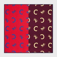 square IN silk twill - FOX RED/BROWN -  - 1 | CELINE