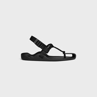 SPORTY SANDAL IN  ROPE AND CANVAS - BLACK -  - 1 | CELINE