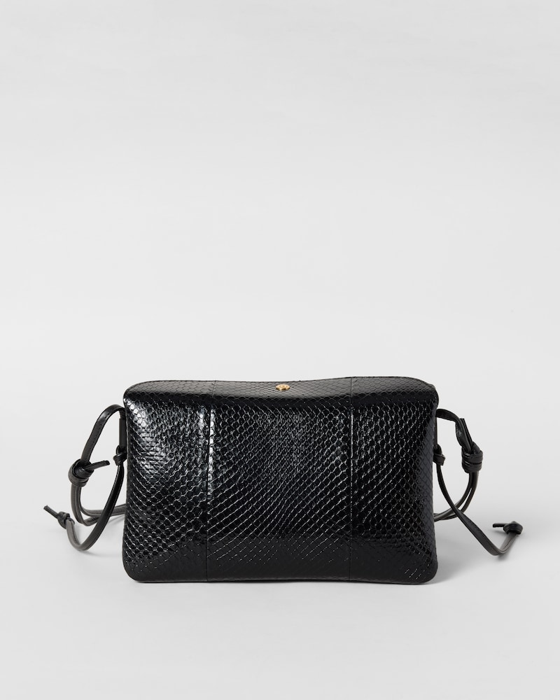 TRIO FLAP IN PYTHON - BLACK - ALL BAGS - 1 | CELINE