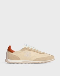 CELINE RACER NIEDRIGER SNEAKER AUS NYLON, KALBSWILDLEDER UND KALBSLEDER - Beige / Terracotta -  - 1 | CELINE