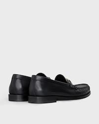 CELINE LUCO LOAFER IN POLISHED BULLSKIN - BLACK -  - 2 | CELINE