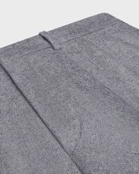 pleated trousers IN CASHMERE FLANNEL - GRIS MELANGE -  - 2 | CELINE
