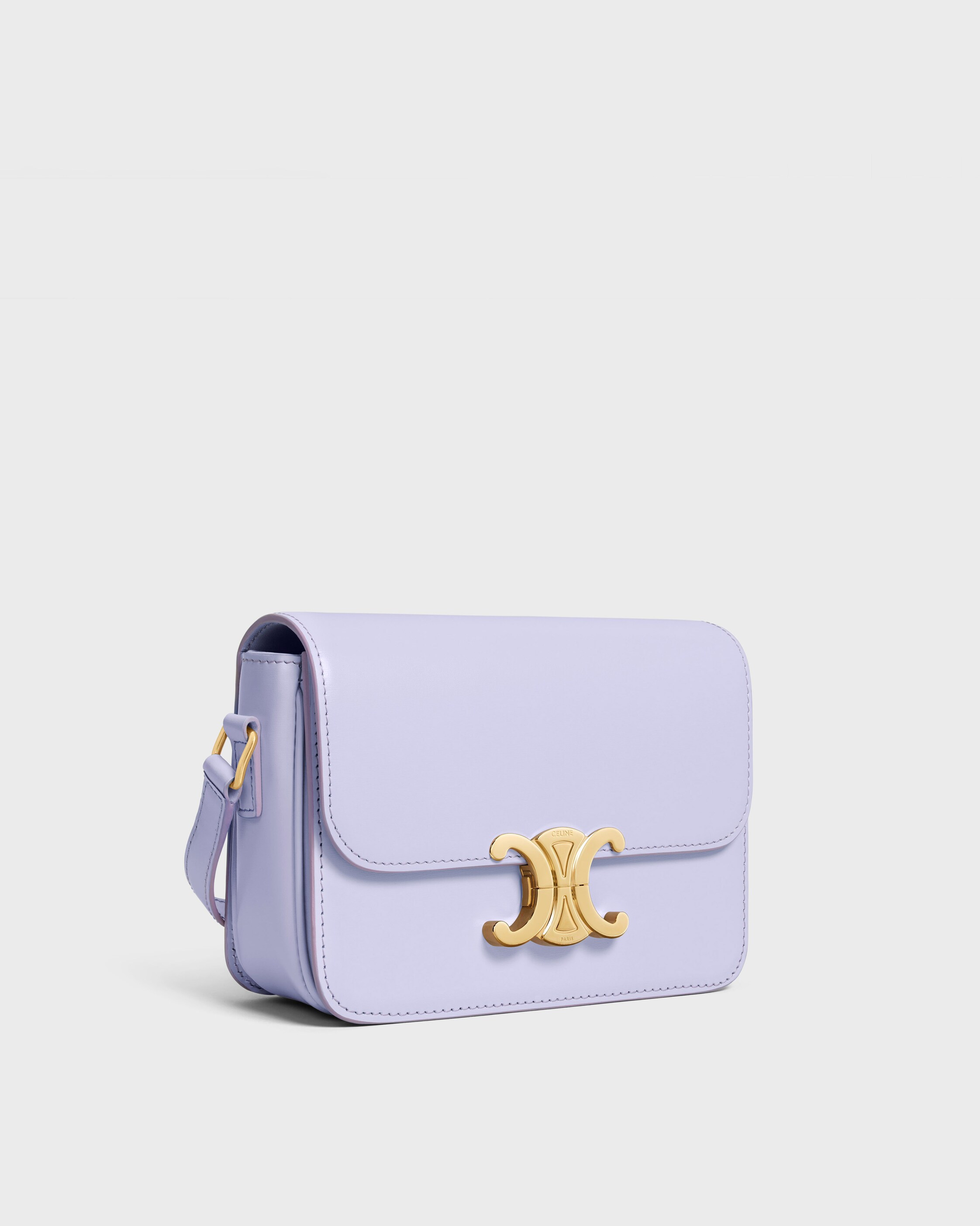 Teen Triomphe Bag in shiny calfskin - Light Lavender | CELINE