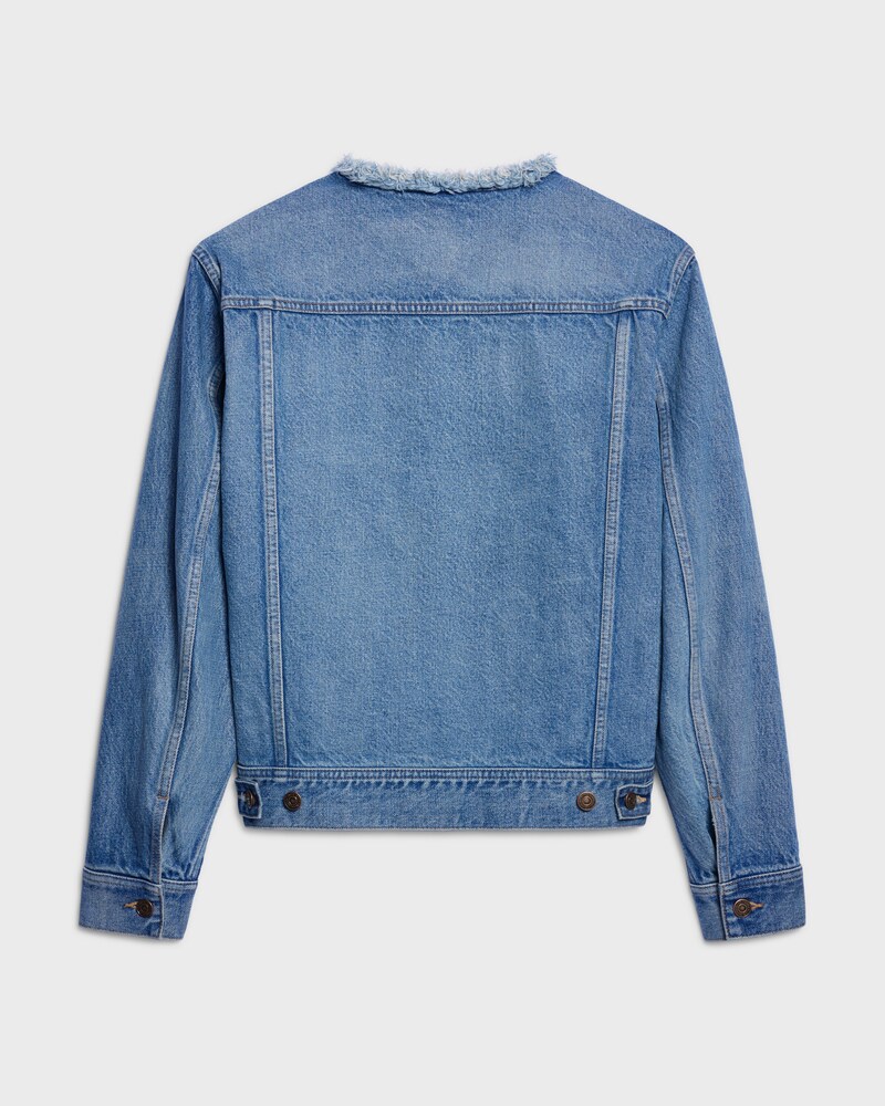 VESTE DENIM SANS COL - CLEAR WATERFALL -  - 1 | CELINE