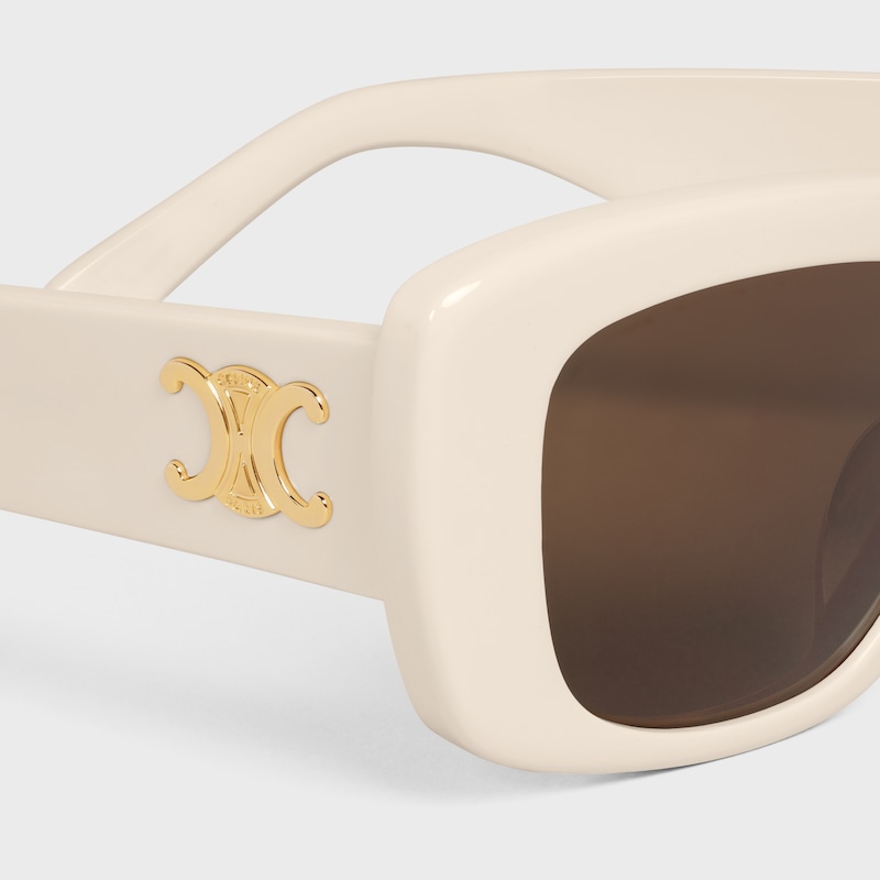 Triomphe 04 Sunglasses in Acetate - IVORY -  - 1 | CELINE