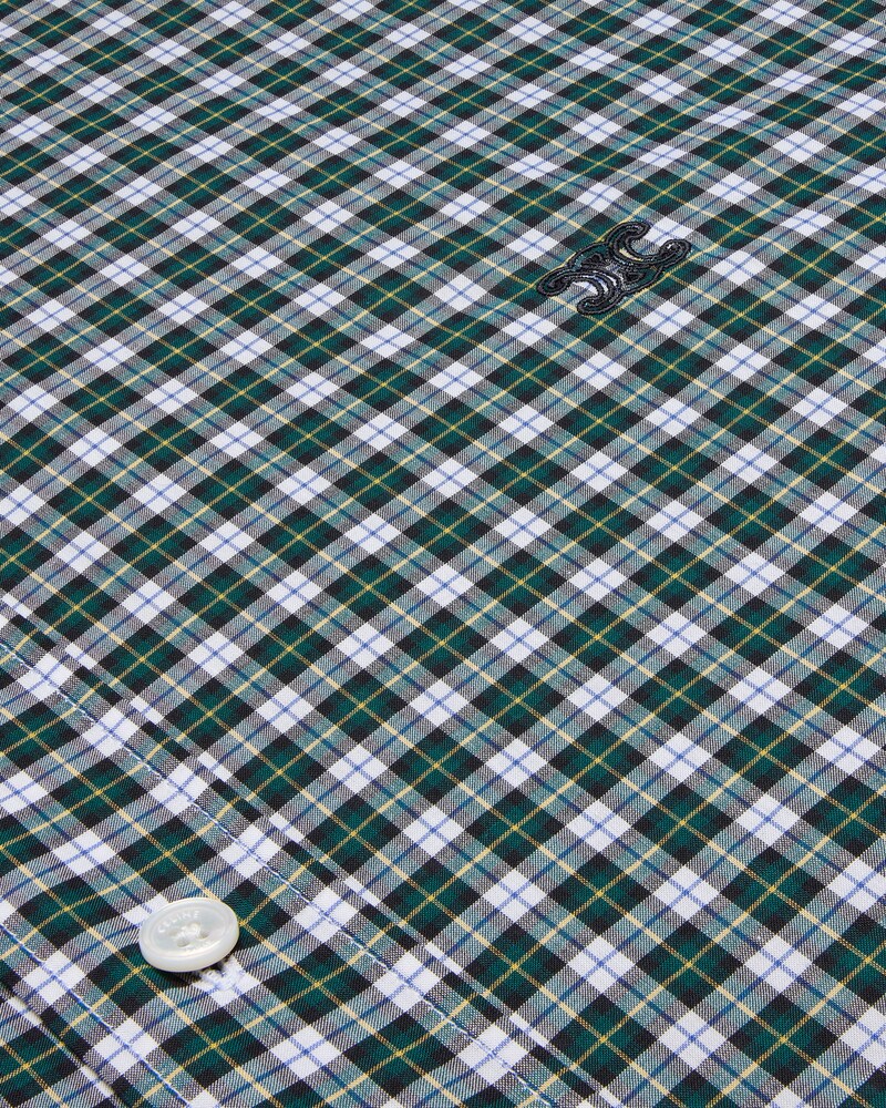 chemise coton tartan - BLANC/VERT/JAUNE -  - 1 | CELINE