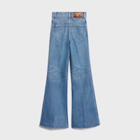Ausgestellte Jeans 003 AUS Baumwolltwill - HONEY BLUE WASH -  - 2 | CELINE