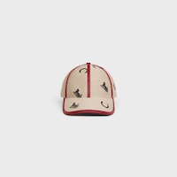 racine cap IN jacquard cotton - BEIGE / BLACK -  - 2 | CELINE